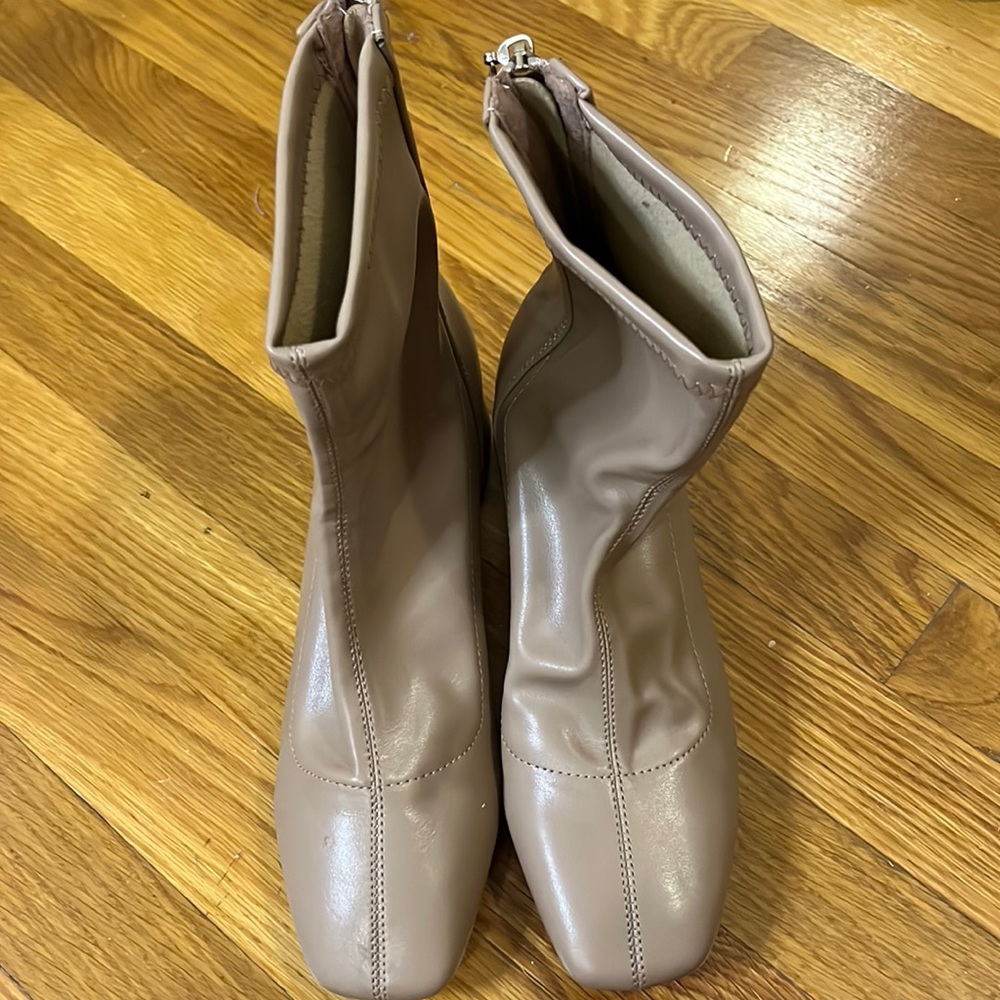 Tan booties